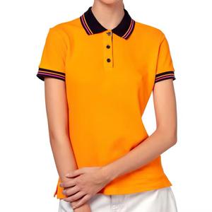 Custom Logo High Quality <b>Women</b> Short Sleeve Pique Cotton <b>Polo</b> Shirt Slim Fit Breathable Contrast Collar Ladies Golf Tennis <b>Top</b> - Product Image 3