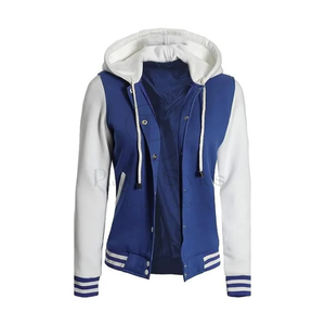 Veste d'université en coton personnalisable pour hommes, tenue d'hiver solide, respirante, écologique, à capuche, style de joueur brodé matelassé pour l'extérieur - Product Image 3