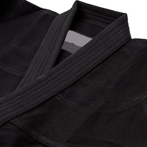 Premium Contender Kids BJJ Gi en negro clásico 100% uniforme de algodón para entrenamiento y competición de artes marciales juveniles - Product Image 4