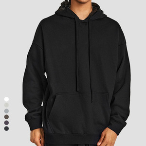 Sudaderas con capucha para hombre Algodón Poliéster Peso pesado En blanco Liso Terry Logotipo de impresión personalizado de gran tamaño Moda Streetwear DDP Envío - Product Image 2