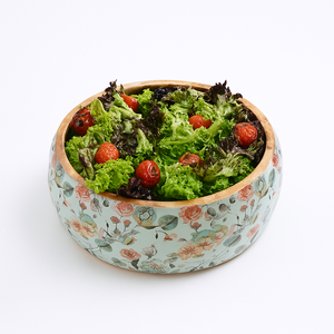 <b>Large</b> Wooden <b>Salad</b> <b>Bowl</b> for Serving <b>Salad</b> Fruits with Utensils Handmade, Durable and Stylish Natural Wood Dining Accessory - Product Image 6