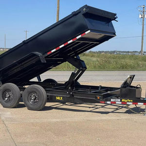 Remorque à benne hydraulique 7X16, semi-remorque de 7 tonnes, essieu à benne haute 14LP-16, matériau en acier alliage de fer et d'aluminium, moteur disponible - Product Image 1