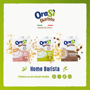 OraSi Barista Bebida de Cappuccino a Base de Plantas con Avena y Café 0.5 litros 12 unidades Vida Útil de 360 Días - Product Image 6