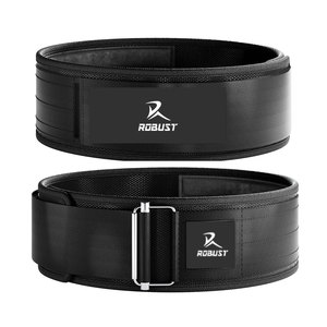 Cinturón de Levantamiento de Pesas Transpirable de Nailon y Neopreno con Cierre de Gancho y Bucle para Entrenamiento de Fuerza en el Gimnasio - Product Image 1