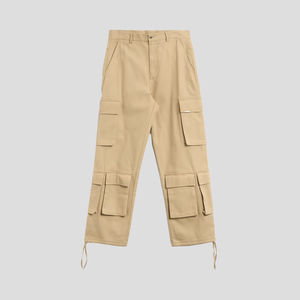 กางเกงคาร์โก้ของผู้ชายผู้หญิงออกแบบได้ตามต้องการน้ำหนักเบาผ้าใบดีไซน์มีหลายกระเป๋าเพื่อความสบายมีสไตล์สำหรับสวมใส่ทำงานกลางแจ้ง - Product Image 1