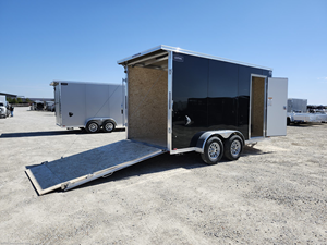 2027 Lightning 7x14 Enclosed Cargo <b>Trailer</b> 7000 GVWR 84" Interior Height Tandem Axle Utility <b>Trailer</b> V-Nose Ramp Door for sale - Product Image 6