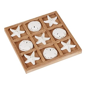 Vente en gros jouet en bois personnalisé avec sable et étoile XOXO Table plateau décoratif jeu de nuit classique jeu de société amis cadeau parfait - Product Image 4