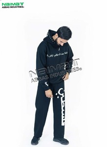 Nouveau survêtement décontracté pour homme en coton 100% polaire épais brodé respirant écologique coupe classique - Product Image 2