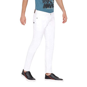 กางเกงยีนส์ผ้ายืดเอวสูงสำหรับผู้ชาย, กางเกงยีนส์เข้ารูปแบบปักลายสวมใส่สบายทนทานเหมาะสำหรับการผจญภัยกลางแจ้ง - Product Image 5