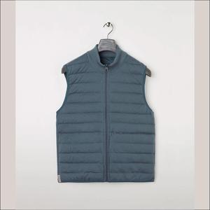 Abrigos de invierno Chaleco sin mangas de talla grande con cuello levantado Chaleco de algodón grueso y cálido con cremallera Hombres Chaleco acolchado de burbujas - Product Image 6