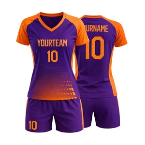 Shorts de sport personnalisés, imprimés par sublimation, respirants, uniformes de haute qualité, ensemble sec pour hommes et femmes, style volleyball - Product Image 2