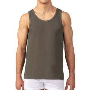 เสื้อกล้ามออกกำลังกายผู้ชายแบบไร้ตะเข็บทรงหลวมแฟชั่นเรียบง่ายเสื้อผ้าแขนกุดสำหรับฤดูร้อนวิ่งออกกำลังกายไซส์ใหญ่ - Product Image 1