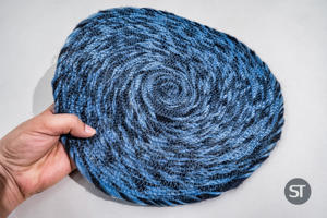 Set de table en fil PET tressé 30 x 30 cm, vaisselle écologique, tapis de table pour la salle à manger, vente en gros, qualité d'exportation - Product Image 4