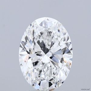 VVS2ทรงรี3.03 CT D เพชรที่ใช้ปลูกได้รับการรับรองจาก CVD ประเภทรายงาน IIA การตัดที่ดีเยี่ยม - Product Image 1