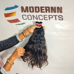 Extensiones de cabello indio a granel 100% Natural, cutícula virgen cruda alineada, sin procesamiento químico, proveedor de confianza ondulado a granel, cabello humano - Product Image 4