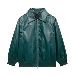 Chaqueta de piel de vaca de la mejor calidad al por mayor, chaqueta de cuero a la moda para mujer, ropa de invierno profesional, chaqueta de piel auténtica para mujer - Product Image 2