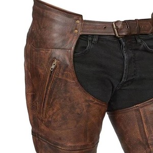 Chaps d'équitation professionnels de haute qualité avec panneau élastique pour hommes et femmes, best-seller, chaps d'équitation en cuir - Product Image 4