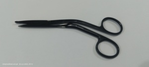 Knowles กรรไกรผ้าพันแผลอเนกประสงค์กรรไกร5.5 "ไทเทเนียมสีดำมุม EMT เครื่องมือผ่าตัดทางการแพทย์ - Product Image 4