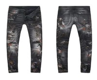 Jean en denim bleu clair respirant et éco-responsable de haute qualité, coupe droite et ajustée, en coton élastique pour jeunes enfants – Grande Vente