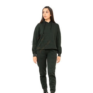 Conjuntos Deportivos de Invierno para Mujer, con Capucha, 100% Algodón, Logotipo Personalizado OEM, Tallas Grandes, Pantalones Transpirables de Secado Rápido - Product Image 1