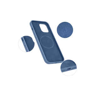 Étui de chargement sans fil en silicone liquide premium pour iPhone 12 Pro Max, cuir de luxe, SilkSafe, toucher doux, revêtement électro-plaqué - Product Image 3