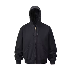 OEM High Quality Winter Work Plus Size Custom <b>Jacket</b> for Men Cargo Casual Stylish Canvas Hoodie Men <b>Jacket</b> with Hood - Product Image 1