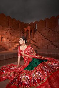 Última tendencia Festival desgaste Dola seda Patola estampado Lehenga Choli con Dupatta proveedor de fábrica al por mayor - Product Image 5