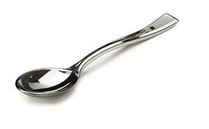 Cuillère à café et à thé en acier inoxydable de haute qualité plaquée argent avec un design simple pour la cuisine domestique - Product Image 3