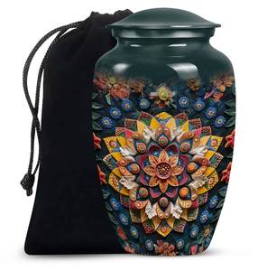 Petal Mandala Urns <b>for</b> Cremation <b>Ashes</b> Modern <b>for</b> Human <b>Ashes</b> <b>Keepsake</b> Decorative Urns <b>for</b> <b>Ashes</b> Infant Petal - Product Image 4