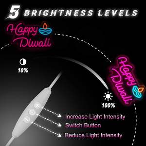 ป้ายไฟนีออนรูปทรงน้ำมันไฟ LED รูปหัวใจสำหรับตกแต่งห้องนอนติดผนังบ้าน - Product Image 3