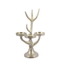 Bougeoir triple élégant Photophore Bougeoir dans tous les métaux en qualité standard et à des prix raisonnables avec personnalisation - Product Image 1