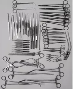 Ensemble chirurgical médical de chirurgie vasculaire de 52 pièces Source d'alimentation manuelle - Product Image 2