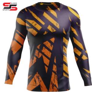 Vêtements de sport de haute qualité personnalisés unisexes à impression sublimée, respirants, à séchage rapide, compression, pour la salle de sport, entraînement MMA, rashguard - Product Image 6