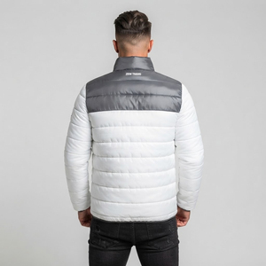 Men's Winter Puffer <b>Jacket</b> <b>Waterproof</b> Windproof Light <b>Fleece</b>-<b>Lined</b> Insulated Warm Quilted Casual Outerwear Nylon Lining Zipper - Product Image 2
