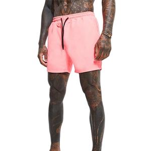 Short de bain homme 2026 tendance, vente chaude, été, personnalisable, uni, confortable, avec deux poches et cordon de serrage - Product Image 1