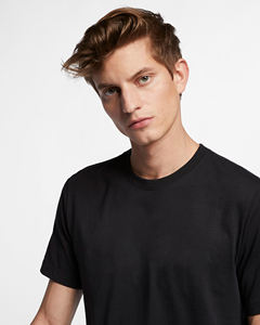 High Quality Production Standards Customized <b>Check</b> T-<b>Shirt</b> Anti-Shrink 100% Cotton Black Men's Sport T-<b>Shirt</b> For Export - Product Image 3