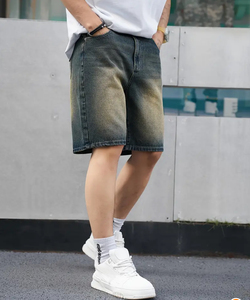 Shorts Vaqueros de Mezclilla de Verano al por Mayor, de Alta Calidad, 100% Algodón, Lisos, para Hombre, con Bolsillos Laterales Dobles, Largos, Casuales, para Correr al Aire Libre - Product Image 5