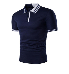 Polo de golf à col roulé 100% coton de haute qualité pour hommes Quantité personnalisée en polyester brodé avec motif imprimé en soie - Product Image 3