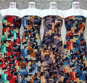 Shaoxing Textile 100% Rayón/Tela estampada de descarga tejida viscosa para vestido - Product Image 6