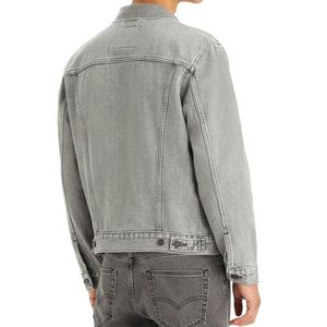 100 Cotton Washed Men Denim Jacket Oversized <b>Button</b> Front Vintage High Quality Casual Jacket for Men - Product Image 2