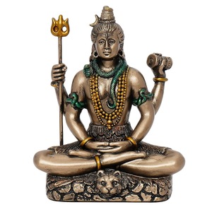 Statue de seigneur Shiva Mahadev en laiton fabriqué à la main de qualité supérieure pour temple à la maison et salle de méditation disponible au prix d'usine - Product Image 1