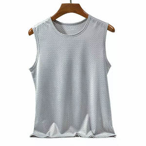 Camiseta sin mangas ajustada para hombre de la mejor oferta, ropa deportiva de alta calidad, camisetas sin mangas informales de punto transpirables personalizadas con Moq bajo para hombre - Product Image 1