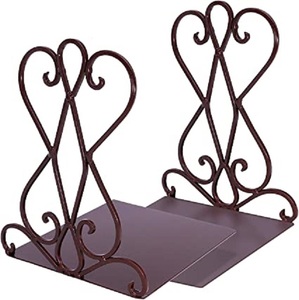 New Design Metal Black <b>Book</b> Ends <b>For</b> Home School Library <b>Book</b> <b>Shelf</b> Office Desk <b>Decorative</b> <b>Book</b> Case - Product Image 6