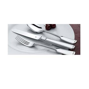 Ensemble de couverts de luxe en acier inoxydable fini argent fait main royal avec poignée faite main de conception de barre solide et épaisse - Product Image 1