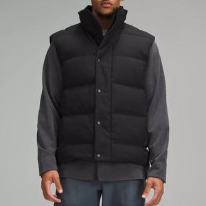 Logo personnalisé OEM sans manches à capuche bulle doudoune gilet veste gilets chaud hiver hommes gilet pour hommes - Product Image 1