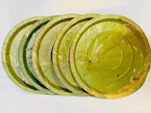 Assiettes indiennes faites à la main en forme de feuille Assiettes et bols biodégradables écologiques Vaisselle bio Fête Mariage Événement Naturel Pattal Fait - Product Image 4