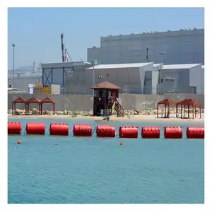 Floating Security Buoy Foam Filled Marine Floating Barrier Buoy Cylinder Type PE Boat Buoy