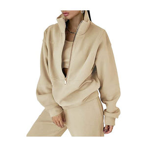 Conjuntos de mujer de calidad superior de nuevo diseño, conjunto de joggers, pantalones, sudadera con pantalones de chándal, sudaderas con capucha en blanco de gran tamaño - Product Image 6