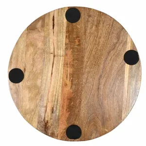 Bandejas de madera grabadas a mano quemadas personalizadas de calidad experta Bandeja de servicio de madera de mango natural Decoración de servicio multiusos a bajo precio - Product Image 2