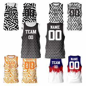 Conjunto de Uniforme de Baloncesto Sublimado Personalizado con Bordado, Talla Grande, Sin Mangas, Ajuste Atlético, 100% Poliéster, MOQ Bajo - Product Image 1